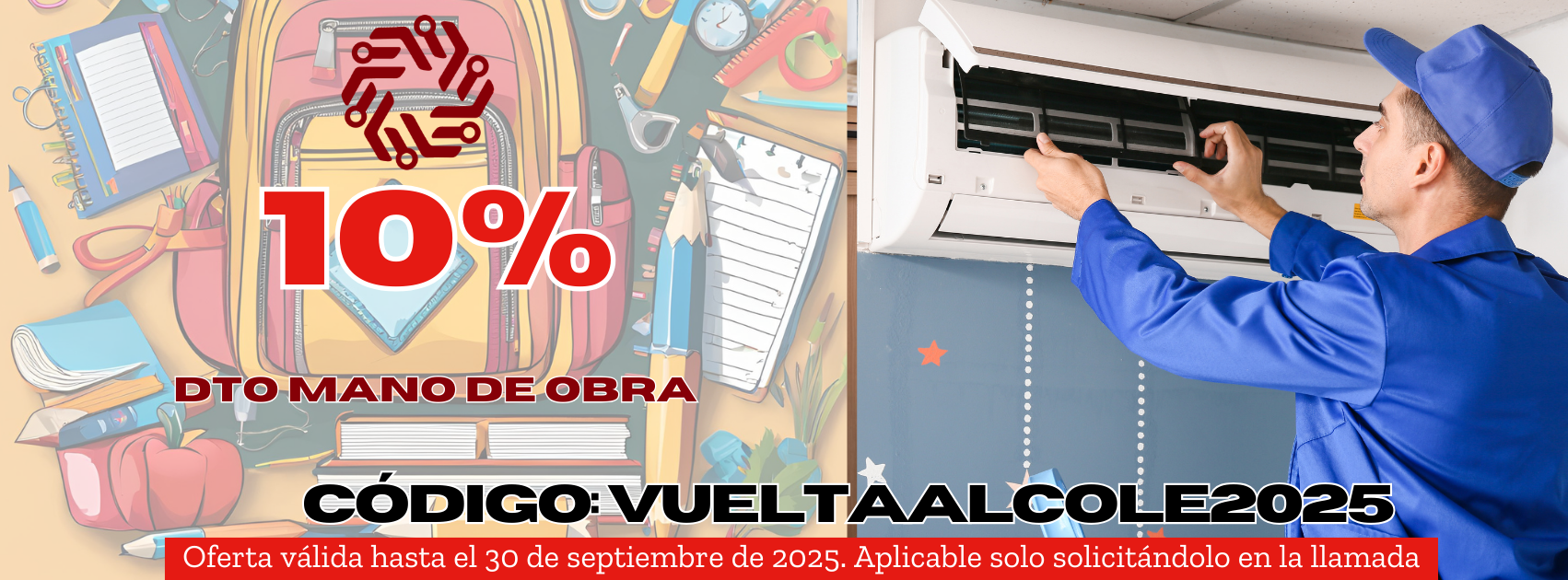 Promoción reparación aire condicionado Madrid